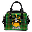 Tanner Ireland Shoulder Handbag Irish National Tartan  | Over 1400 Crests | Bags | Water-Resistant PU leather