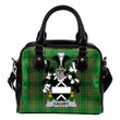 Calvey or McElwee Ireland Shoulder Handbag Irish National Tartan  | Over 1400 Crests | Bags | Water-Resistant PU leather