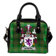 McMore or More Ireland Shoulder Handbag Irish National Tartan  | Over 1400 Crests | Bags | Water-Resistant PU leather