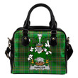 Hanlon or O'Hanlon Ireland Shoulder Handbag Irish National Tartan  | Over 1400 Crests | Bags | Water-Resistant PU leather