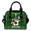 Crowe or McEnchroe Ireland Shoulder Handbag Irish National Tartan  | Over 1400 Crests | Bags | Water-Resistant PU leather