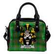 Lyndon or Gindon Ireland Shoulder Handbag Irish National Tartan  | Over 1400 Crests | Bags | Water-Resistant PU leather
