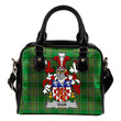 Vian Ireland Shoulder Handbag Irish National Tartan  | Over 1400 Crests | Bags | Water-Resistant PU leather