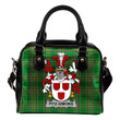Fitz-Simons Ireland Shoulder Handbag Irish National Tartan  | Over 1400 Crests | Bags | Water-Resistant PU leather