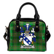 Bernard Ireland Shoulder Handbag Irish National Tartan  | Over 1400 Crests | Bags | Water-Resistant PU leather