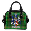 Holligan or O'Halligan Ireland Shoulder Handbag Irish National Tartan  | Over 1400 Crests | Bags | Water-Resistant PU leather