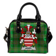 Barry Ireland Shoulder Handbag Irish National Tartan  | Over 1400 Crests | Bags | Water-Resistant PU leather
