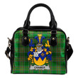 Cramer Ireland Shoulder Handbag Irish National Tartan  | Over 1400 Crests | Bags | Water-Resistant PU leather