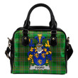 Foord Ireland Shoulder Handbag Irish National Tartan  | Over 1400 Crests | Bags | Water-Resistant PU leather