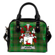 Bowen Ireland Shoulder Handbag Irish National Tartan  | Over 1400 Crests | Bags | Water-Resistant PU leather