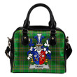 Trant or Trent Ireland Shoulder Handbag Irish National Tartan  | Over 1400 Crests | Bags | Water-Resistant PU leather