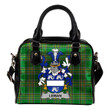 Leman or Lemon Ireland Shoulder Handbag Irish National Tartan  | Over 1400 Crests | Bags | Water-Resistant PU leather