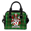 Levett or Lyvett Ireland Shoulder Handbag Irish National Tartan  | Over 1400 Crests | Bags | Water-Resistant PU leather