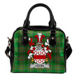 Lucas or Luke Ireland Shoulder Handbag Irish National Tartan  | Over 1400 Crests | Bags | Water-Resistant PU leather