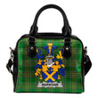 Markham Ireland Shoulder Handbag Irish National Tartan  | Over 1400 Crests | Bags | Water-Resistant PU leather