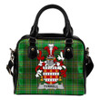 Tyrrell or Terrell Ireland Shoulder Handbag Irish National Tartan  | Over 1400 Crests | Bags | Water-Resistant PU leather
