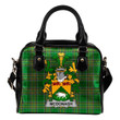 McDonagh or McDonogh Ireland Shoulder Handbag Irish National Tartan  | Over 1400 Crests | Bags | Water-Resistant PU leather