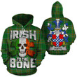 Taaffe Family Crest Ireland National Tartan Irish To The Bone Hoodie