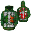 Gibney Family Crest Ireland National Tartan Irish To The Bone Hoodie