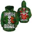 Lydon Family Crest Ireland National Tartan Irish To The Bone Hoodie