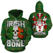 Beamish Family Crest Ireland National Tartan Irish To The Bone Hoodie