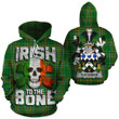 Goodman Family Crest Ireland National Tartan Irish To The Bone Hoodie