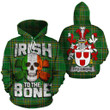 Fitz-Simons Family Crest Ireland National Tartan Irish To The Bone Hoodie