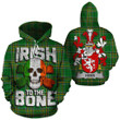 Henn Family Crest Ireland National Tartan Irish To The Bone Hoodie