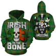 Penne Family Crest Ireland National Tartan Irish To The Bone Hoodie