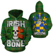 Cusack Family Crest Ireland National Tartan Irish To The Bone Hoodie