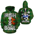 Doran Family Crest Ireland National Tartan Irish To The Bone Hoodie