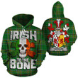 Quinlan Family Crest Ireland National Tartan Irish To The Bone Hoodie