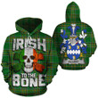Alleet Family Crest Ireland National Tartan Irish To The Bone Hoodie