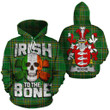 Roche Family Crest Ireland National Tartan Irish To The Bone Hoodie