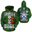 Ellmer Family Crest Ireland National Tartan Irish To The Bone Hoodie