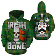 Lehane Family Crest Ireland National Tartan Irish To The Bone Hoodie