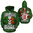 Mortagh Family Crest Ireland National Tartan Irish To The Bone Hoodie