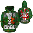 Aldworth Family Crest Ireland National Tartan Irish To The Bone Hoodie
