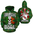 Prior Family Crest Ireland National Tartan Irish To The Bone Hoodie
