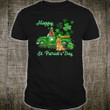 Cocker Spaniel Riding Green Truck St Patrick’s Day Shirt TH5