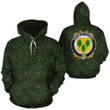 O'Clery Family Crest Ireland Background Gold Symbol Hoodie