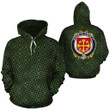 O'Scully Family Crest Ireland Background Gold Symbol Hoodie