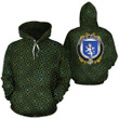 McDowell Family Crest Ireland Background Gold Symbol Hoodie