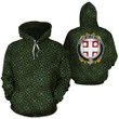 Wellesby Family Crest Ireland Background Gold Symbol Hoodie