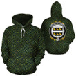 Temple Family Crest Ireland Background Gold Symbol Hoodie