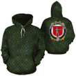 O'Loughlin Family Crest Ireland Background Gold Symbol Hoodie