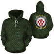 Armory Family Crest Ireland Background Gold Symbol Hoodie