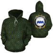 Meighe Family Crest Ireland Background Gold Symbol Hoodie