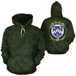 Archdall Family Crest Ireland Background Gold Symbol Hoodie