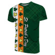 St. Patrick’s Day Ireland Flag T-Shirt Shamrock